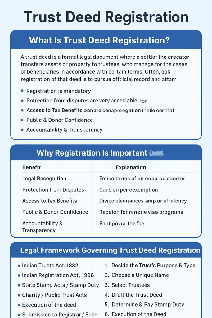 Trust Deed Registration