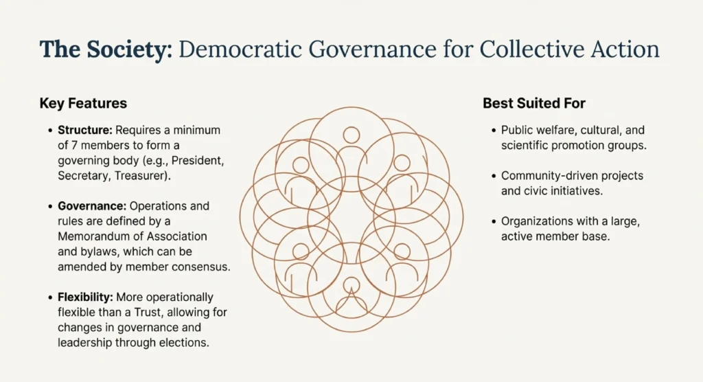 Society Registration for NGOs – Governance, Control & Suitability​